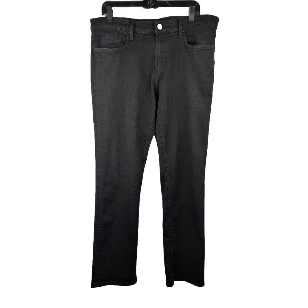 J Brand Kane Jeans Men's Eco Black Denim Pants Stretch Straight Leg 36 X 30
